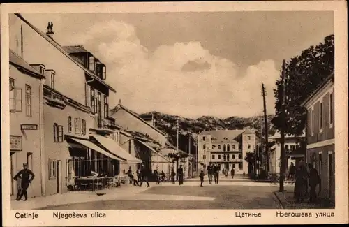 Ak Цетиње Cetinje Montenegro, Njegoseva ulica