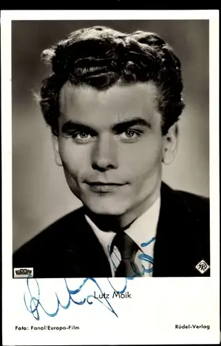 Ak Schauspieler Lutz Moik, Portrait, Autogramm, Film Christina