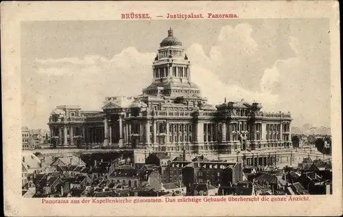 Ak Bruxelles Brüssel, Justizpalast, Panorama