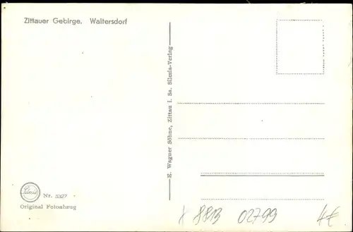 Ak Waltersdorf Großschönau in der Oberlausitz, Rübezahl Wegweiser