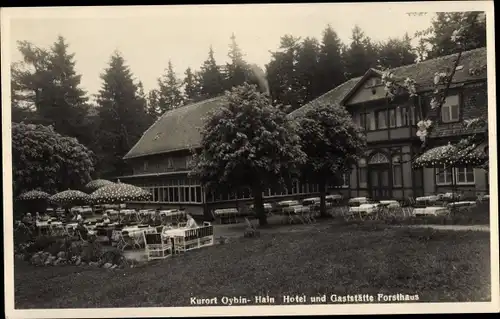 Ak Hain Hayn Oybin Oberlausitz, Hotel und Gaststätte Forsthaus