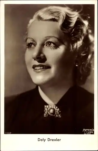 Ak Schauspielerin Dely Drexler, Portrait