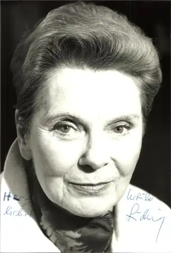 Ak Schauspielerin Ursula Ludwig, Portrait, Autogramm