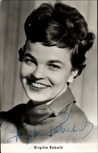 Ak Sängerin Brigitte Rabald, Portrait