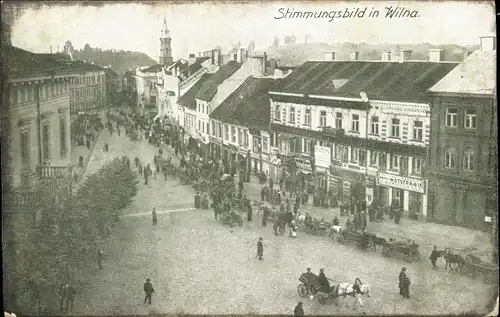 Ak Vilnius Wilna Litauen, Straßenpartie