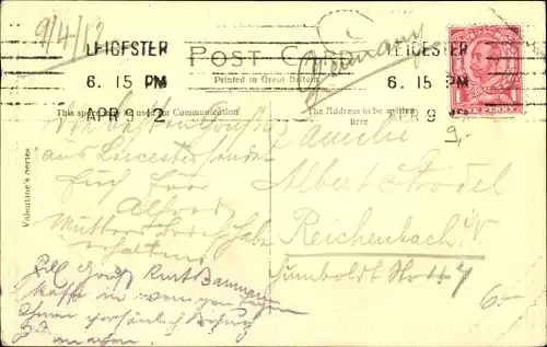 Präge Passepartout Ak Leicester East Midlands England, Gallowtree Gate