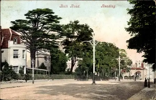 Ak Reading Berkshire England, Bath Road