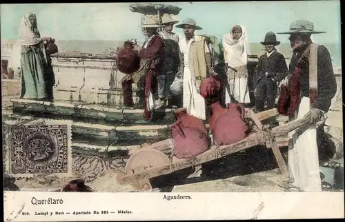 Ak Santiago de Querétaro Mexiko, Aguadores