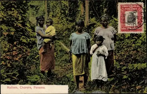 Ak Chorera Panama, Natives, Einheimische im Wald