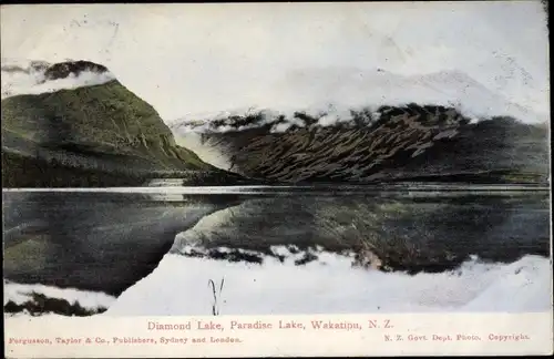 Ak Wakatipu South Island Neuseeland, Diamond Lake, Paradise Lake
