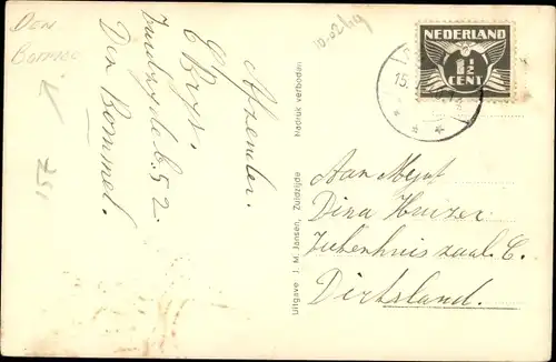 Ak Zuidzijde Den Bommel Südholland, Tramdijk