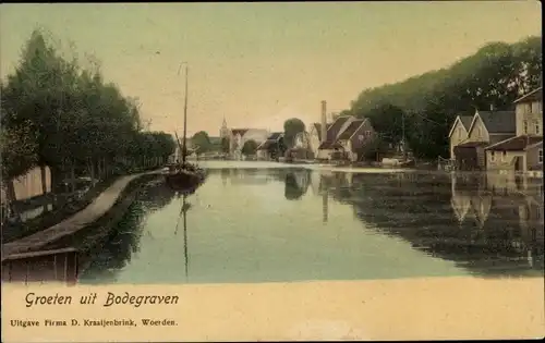 Ak Bodegraven Rijn Südholland, Flusspartie