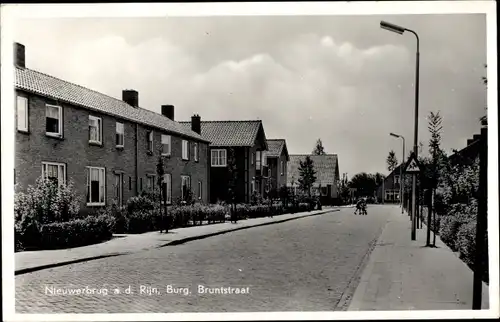 Ak Nieuwerbrug Südholland, Burg. Brunstraat