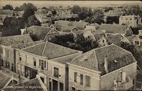 Ak Bodegraven Südholland, In Vogelvlucht, Blick aus der Vogelschau