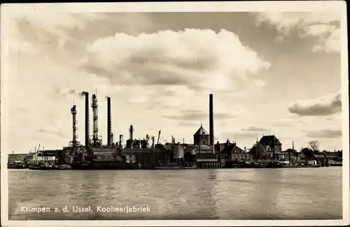 Ak Krimpen aan den IJssel Südholland, Koolteerfabriek