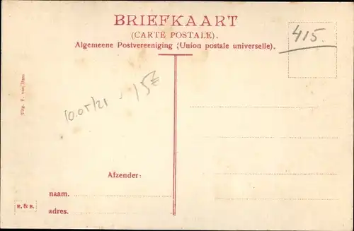 Ak Gouderak Südholland, Kerk en Pastorie