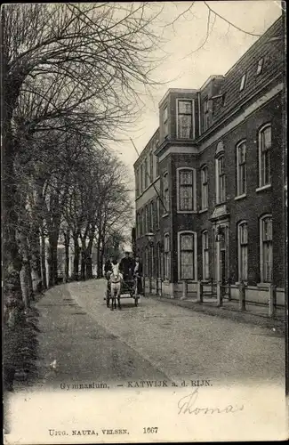 Ak Katwijk aan den Rijn Südholland Niederlande, Gymnasium