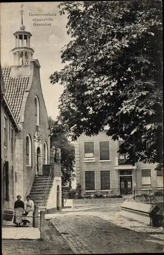 Ak Geervliet Südholland Niederlande, Gemeentehuis