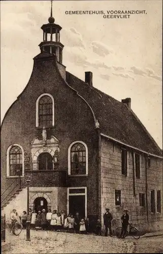 Ak Geervliet Südholland Niederlande, Gemeentehuis