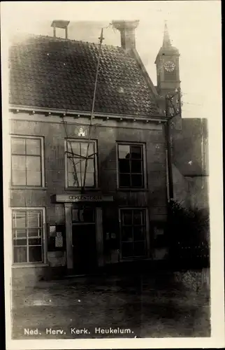 Ak Heukelum Lingewaal Gelderland, Ned. Herv. Kerk