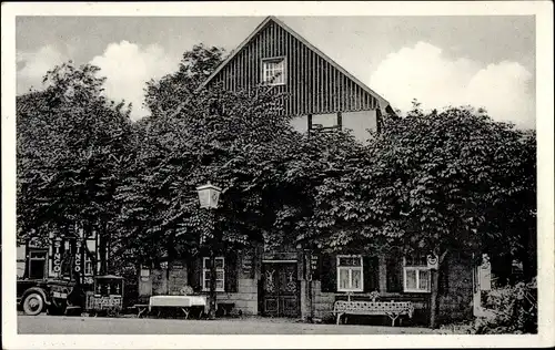 Ak Ostönnen Soest in Nordrhein Westfalen, Wirtschaft von H. Sievert, Straßenansicht