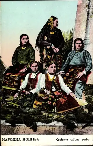 Ak Costume national serbe, Serbische Nationaltracht