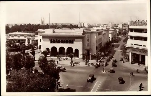 Ak Casablanca Marokko, Le carrefour de la Poste