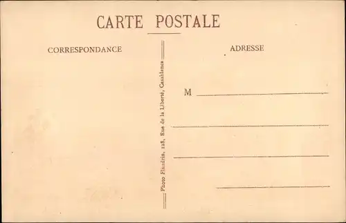 Ak Casablanca Marokko, Vue Generale a travers les plans d'un avion