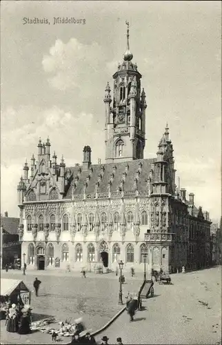 Ak Middelburg Zeeland Niederlande, Stadhuis