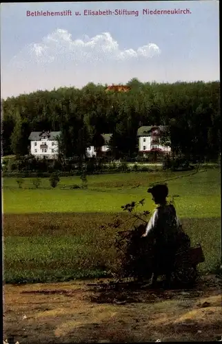 Ak Niederneukirch Neukirch in der Lausitz, Bethlehemstift und Elisabeth Stiftung