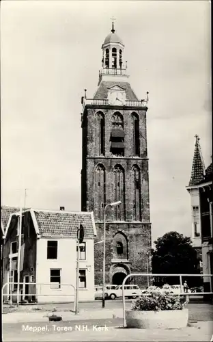 Ak Meppel Drenthe Niederlande, Toren N.H. Kerk
