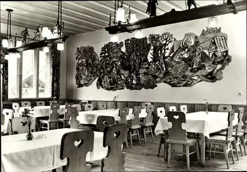 Ak Ehrenfriedersdorf im Erzgebirge, Konsum Berggaststätte Greifensteine, Erzgebirgszimmer