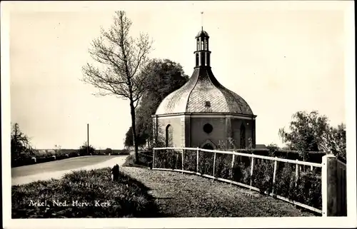 Ak Arkel Molenlanden Südholland, Ned. Herv. Kerk