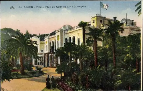 Ak Alger Algerien, Palais d'Ete du Gouverneur a Mustapha