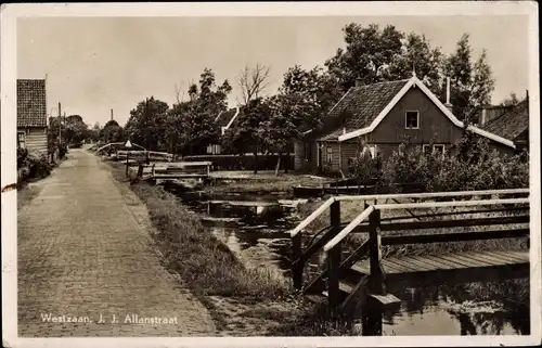 Ak Westzaan Zaanstad Nordholland Niederlande, J. J. Allanstraat