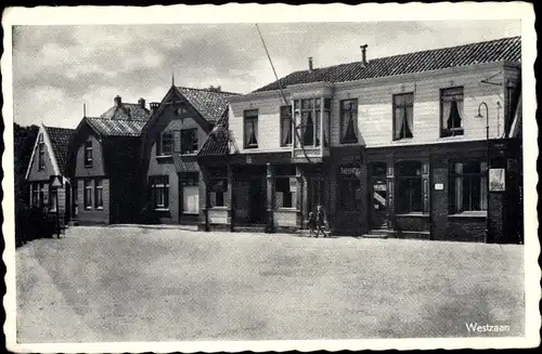 Ak Westzaan Zaanstad Nordholland Niederlande, Häuser