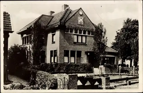 Ak Nieuwolda Groningen Niederlande, Gemeentehuis