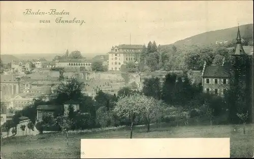 Ak Baden Baden am Schwarzwald, Blick vom Annaberg aus