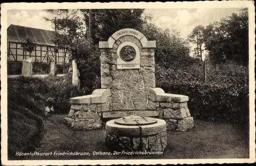 Ak Friedrichsbrunn Thale im Harz, Friedrichsbrunnen
