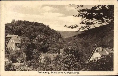 Ak Treseburg Thale im Harz, Blick vom Albrechtsweg