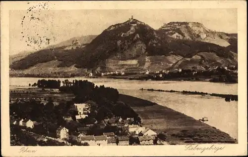 Ak Königswinter am Rhein, Drachenfels, Drachenburg, Siebengebirge