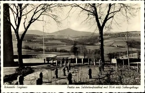 Ak Uckerath Hennef an der Sieg, Soldatenfriedhof