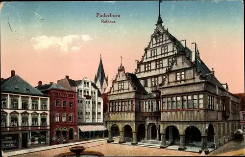 Ak Paderborn in Nordrhein Westfalen, Rathaus