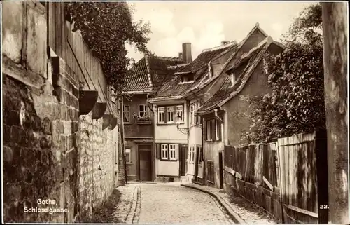 Ak Gotha in Thüringen, Schlossgasse