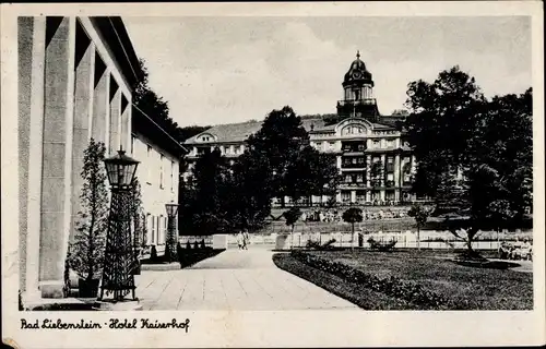 Ak Bad Liebenstein, Hotel Kaiserhof, Park