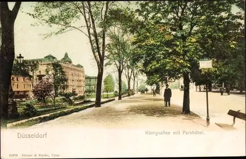Ak Düsseldorf am Rhein, Königsallee mit Parkhotel