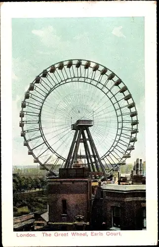 Ak London City England, The Great Wheel, Earls Court