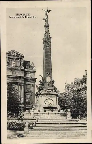 Ak Bruxelles Brüssel, Monument de Brouckere