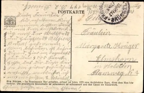 Ak Bruxelles Brüssel, la Bourse