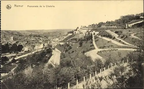 Ak Namur Wallonien, Promenade de la Citadelle